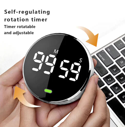 LED Timer - Large Screen Rotatable Reminder Timer with Magnetic Base